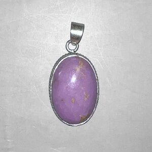 Lavender Phosphosiderite Pendant